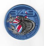 PATCH  BELGIAN AIR FORCE  349 SQN.  VELCRO, Verzamelen, Embleem of Badge, Luchtmacht, Verzenden
