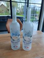 2 bouteilles Grey Goose vides de 1 l, Comme neuf, Enlèvement ou Envoi