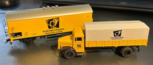 3161. Huifkar met H0 Märklin-truck., Hobby en Vrije tijd, Modeltreinen | H0, Nieuw, Wagon, Märklin, Ophalen of Verzenden