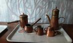 Thee kan melkpan koffiekan suikerpot je melkpot in koper set, Antiek en Kunst, Antiek | Brons en Koper, Ophalen, Koper