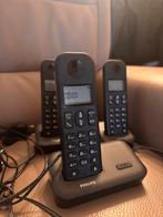 3 draagbare telefoons Philips, Telecommunicatie, Ophalen, Zo goed als nieuw