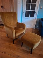Fauteuil + voetbankje, Huis en Inrichting, Ophalen, Zo goed als nieuw