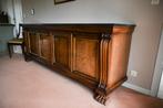 Dressoir in Regency-stijl, donker hout en groen stenen blad, Antiek en Kunst, Ophalen