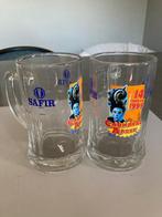 2 glazen van safir carnaval Aalst 1999, Ophalen, Zo goed als nieuw, Bierglas