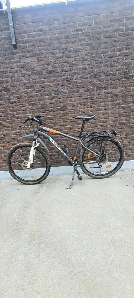 Rockrider Touring MTB ST 120 grijs oranje 27.5", Fietsen en Brommers, Fietsen | Jongens, Gebruikt, Versnellingen, Ophalen