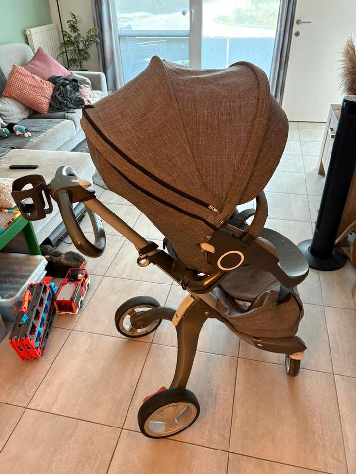 Stokke kinderwagen met maxi cosi, ligbak, isofix systeem, Kinderen en Baby's, Kinderwagens en Combinaties, Gebruikt, Kinderwagen