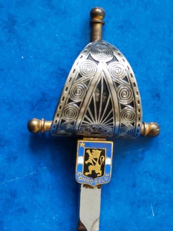 Ouvre-lettre decoration armorial Congo Belge Belgique  beschikbaar voor biedingen