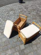 Bamboo zitbankjes met opbergruimte, Huis en Inrichting, Ophalen, Gebruikt