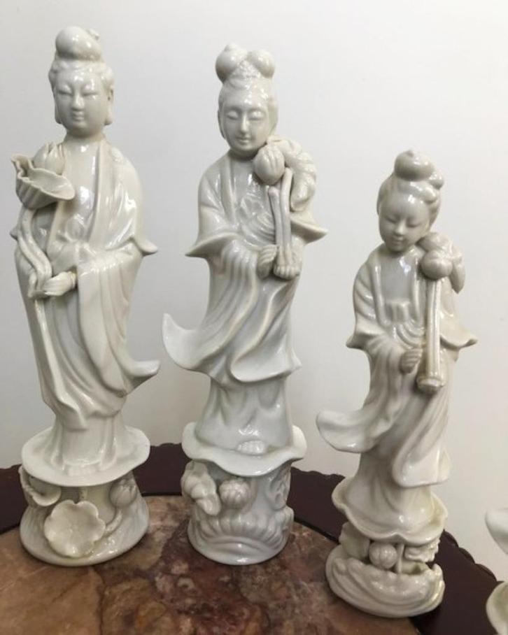Blanc de Chine Chinese godin Guanyin Kwan Yin 7 stuks😍💑🙏, Antiek en Kunst, Kunst | Beelden en Houtsnijwerken, Ophalen of Verzenden
