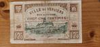 Argent d'urgence 25c VERVIERS WW I, Enlèvement, Billets en vrac