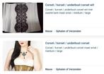 Corset korset underbust nieuw in verpakking 2 samen 25 euro, ANDERE, Ophalen of Verzenden, Overige kleuren, Body of Korset