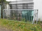 Gegalvaniseerde poort, Tuin en Terras, Tuinhekken en Hekwerk, Ophalen, Met poort, Gebruikt, Spijlenhekwerk