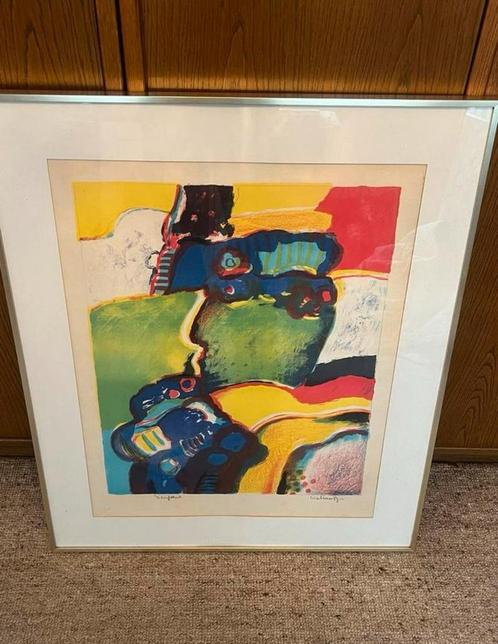 Kader kunst modern Jan Cobbaert ‘proefdruk’, Antiek en Kunst, Kunst | Schilderijen | Abstract, Ophalen