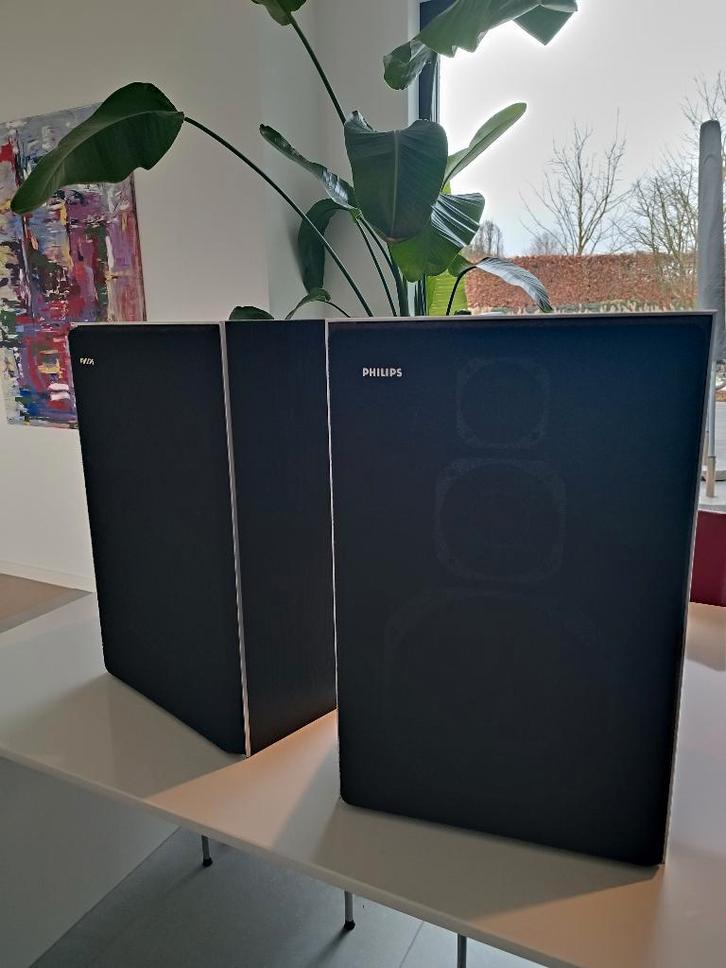 Philips 494 Luidsprekers - Vintage Topkwaliteit, TV, Hi-fi & Vidéo, Enceintes, Comme neuf, Haut-parleurs Frontaux, Arrière ou Stéréo