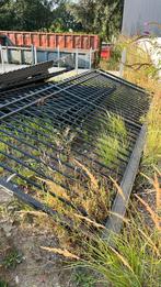 Metalen afsluitingen en poort, Tuin en Terras, Tuinhekken en Hekwerk, Ophalen, Met poort, Gebruikt, Spijlenhekwerk