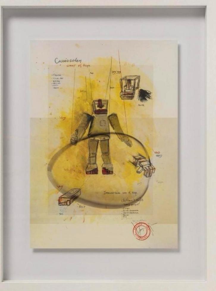Cosmogolem, Giant of hope (Koen Vanmechelen), Antiek en Kunst, Kunst | Litho's en Zeefdrukken, Ophalen