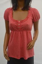 ZARA T-shirt met bovenaan ruches en knopen donker roze Large, Vêtements | Femmes, T-shirts, Zara, Manches courtes, Porté, Rose