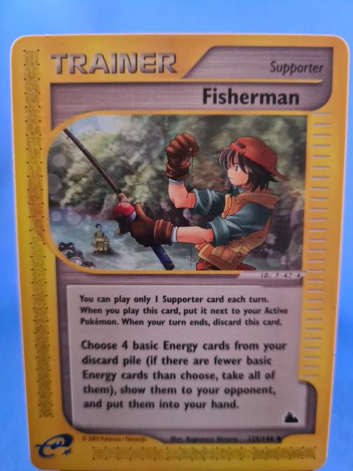 Fisherman 125/144 - Skyridge, Hobby en Vrije tijd, Verzamelkaartspellen | Pokémon, Gebruikt, Verzenden