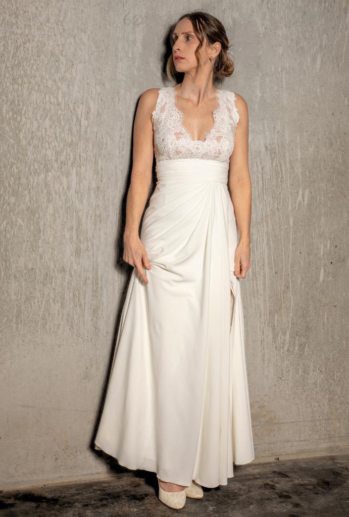 Trouwkleed JPC Collection, Kleding | Dames, Trouwkleding en Trouwaccessoires, Zo goed als nieuw, Trouwjurk, Wit, Ophalen