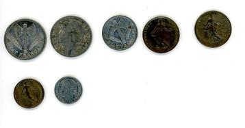 Franse munten 1940s beschikbaar voor biedingen