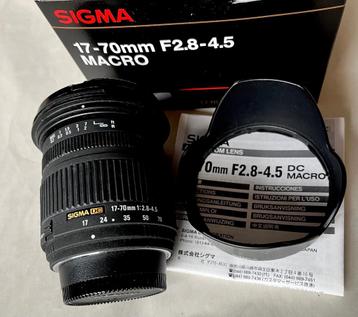 Sigma 17-70mm F2.8-4.5 Macro DC for Nikon AF-D beschikbaar voor biedingen