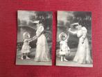 2 POSTKAARTEN  VAN 1907, Ophalen of Verzenden, Voor 1920, Gelopen, Kinderen