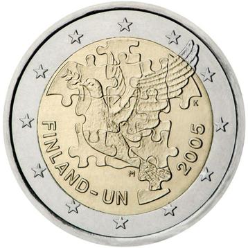 2 euros Finlande 2005 UNC 60e anniversaire de la création de