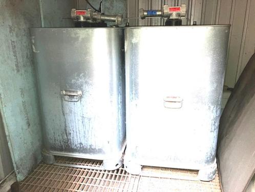 2 dubbelwandige mazouttanks 700L, Doe-het-zelf en Bouw, Verwarming en Radiatoren, Gebruikt, Overige typen, Ophalen