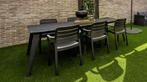 Terrasstel tafel en 6 stoelen, Ophalen, Zo goed als nieuw