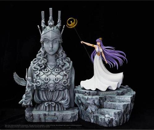 Saint Seiya FOC Studio Athena Statue & Saori Ex No Tsume, Verzamelen, Beelden en Beeldjes, Nieuw, Fantasy, Ophalen