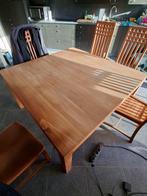 TAFEL &STOELEN TEAK (6pcs), Huis en Inrichting, Ophalen, Zo goed als nieuw