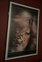 kader met poster 70 x 100, Ophalen, Gebruikt