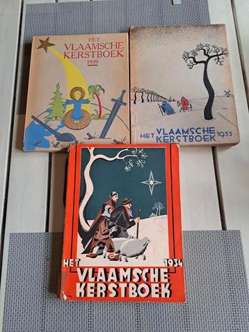 Vlaamsche Kerstboeken 1933 ,1934,1939 beschikbaar voor biedingen