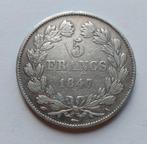 Frankrijk 5 francs 1847 A zilver, Timbres & Monnaies, Monnaies | Europe | Monnaies non-euro, Enlèvement ou Envoi, Monnaie en vrac