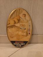 Thermomètre à glacoïde Gin 1958, Collections, Marques & Objets publicitaires, Enlèvement ou Envoi, Panneau publicitaire