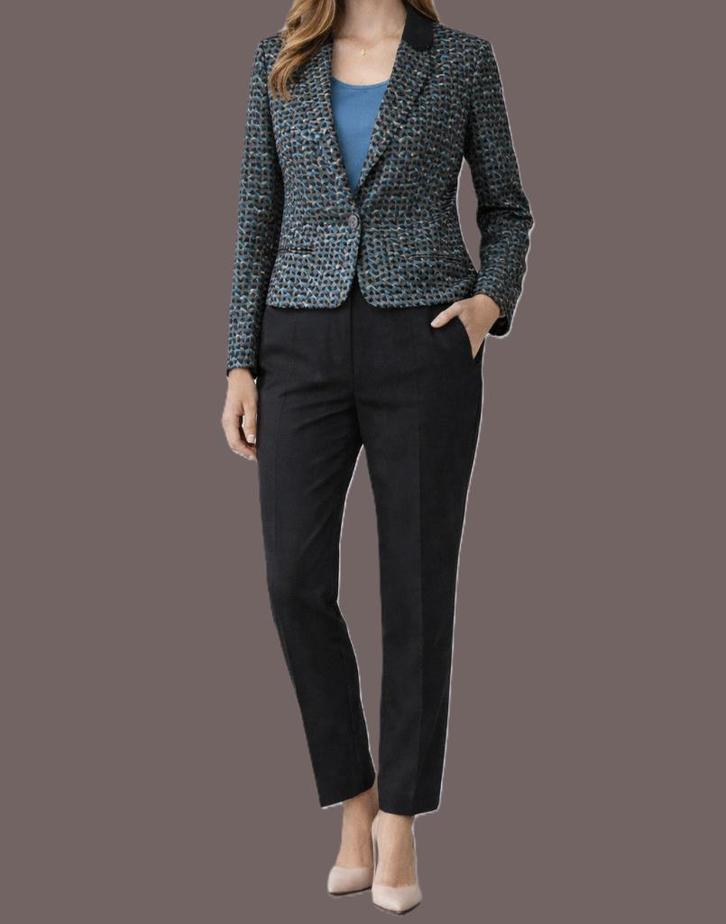 Ikks blazer chic & modern maat 38/40, Kleding | Dames, Jasjes, Kostuums en Pakken, Zo goed als nieuw, Jasje, Maat 38/40 (M), Blauw