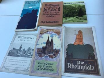 6 brochures de voyage en provenance d'Allemagne du début du 