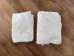 2 hoeslakens - 1 persoonsbed - set beddengoed, zacht & fris, Ophalen, Eenpersoons, Nieuw, Wit