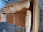 lederen zetel kleur cognac, zeer goede staat, Huis en Inrichting, Ophalen, Gebruikt