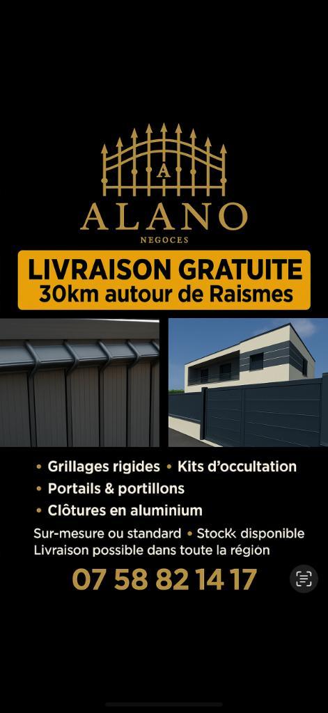 Schermen, verduisteringen, poorten en poorten, Tuin en Terras, Tuinhekken en Hekwerk, Nieuw, Overige typen, Aluminium, Met poort