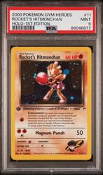 11/132 rocket's hitmonchan 1e psa 9 € 210,00 holo, Ophalen of Verzenden, Losse kaart