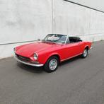 Fiat 124 Sport Spider 1.6i - 1969 - Prachtige staat!, 4 zetels, Zwart, 4 cilinders, Cabriolet
