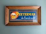 Oude kader Peeterman bierreclame de eendracht Leuven, Verzamelen, Biermerken, Ophalen, Gebruikt, Reclamebord, Plaat of Schild