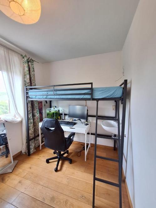 Hoogslaper 90x200, Huis en Inrichting, Slaapkamer | Stapelbedden en Hoogslapers, Zo goed als nieuw, Hoogslaper, 90 cm, 200 cm