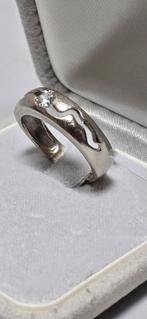 Gouden ring witte goud 14k, Handtassen en Accessoires, Ringen, Ophalen of Verzenden, Zo goed als nieuw, Goud, Goud