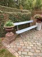 Bank met rustieke gietijzeren poten, Tuin en Terras, Tuinbanken, Ophalen, Gebruikt, Overige materialen