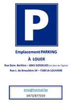 Emplacement parking à louer, Immo
