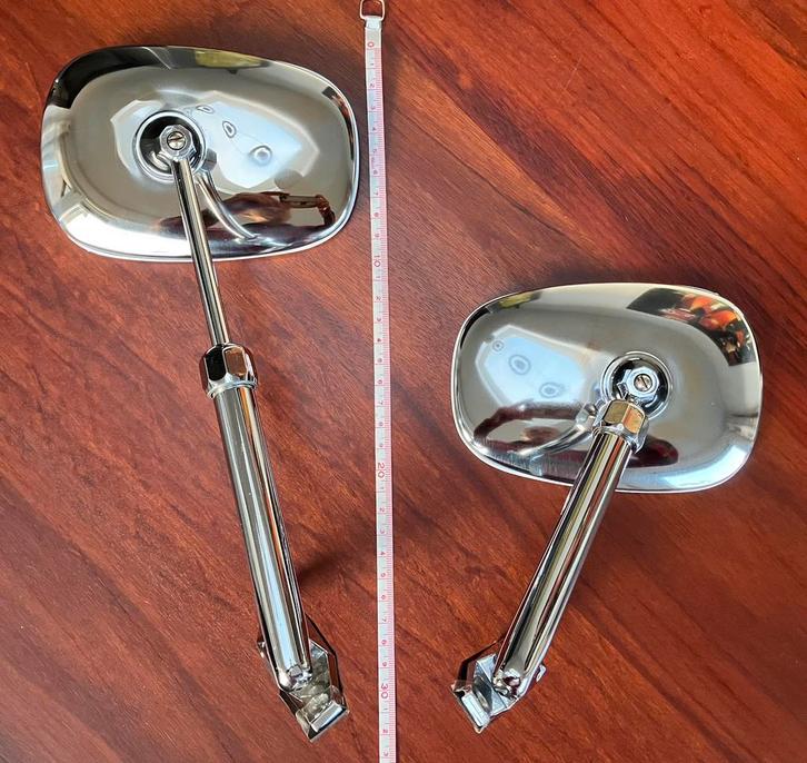 Rétroviseurs extensibles chromés à l'ancienne, Autos : Pièces & Accessoires, Rétroviseurs, Citroën, Fiat, Ford, Pièces Oldtimer ou Ancêtre