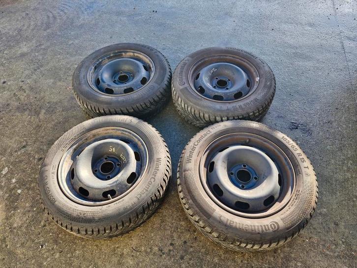 Winterbanden set, Auto-onderdelen, Banden en Velgen, Banden en Velgen, Winterbanden, 15 inch, 185 mm, Personenwagen, Gebruikt