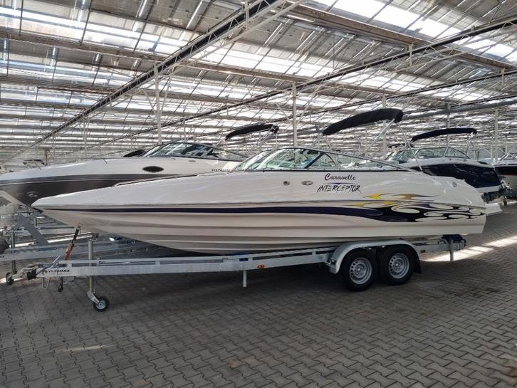 Caravelle 232 Interceptor 2006 Mercruiser 350 MAG MPI 300 PK, Watersport en Boten, Speedboten, Zo goed als nieuw, 6 meter of meer